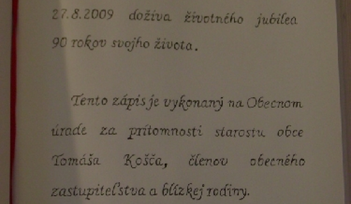 Životné jubileá